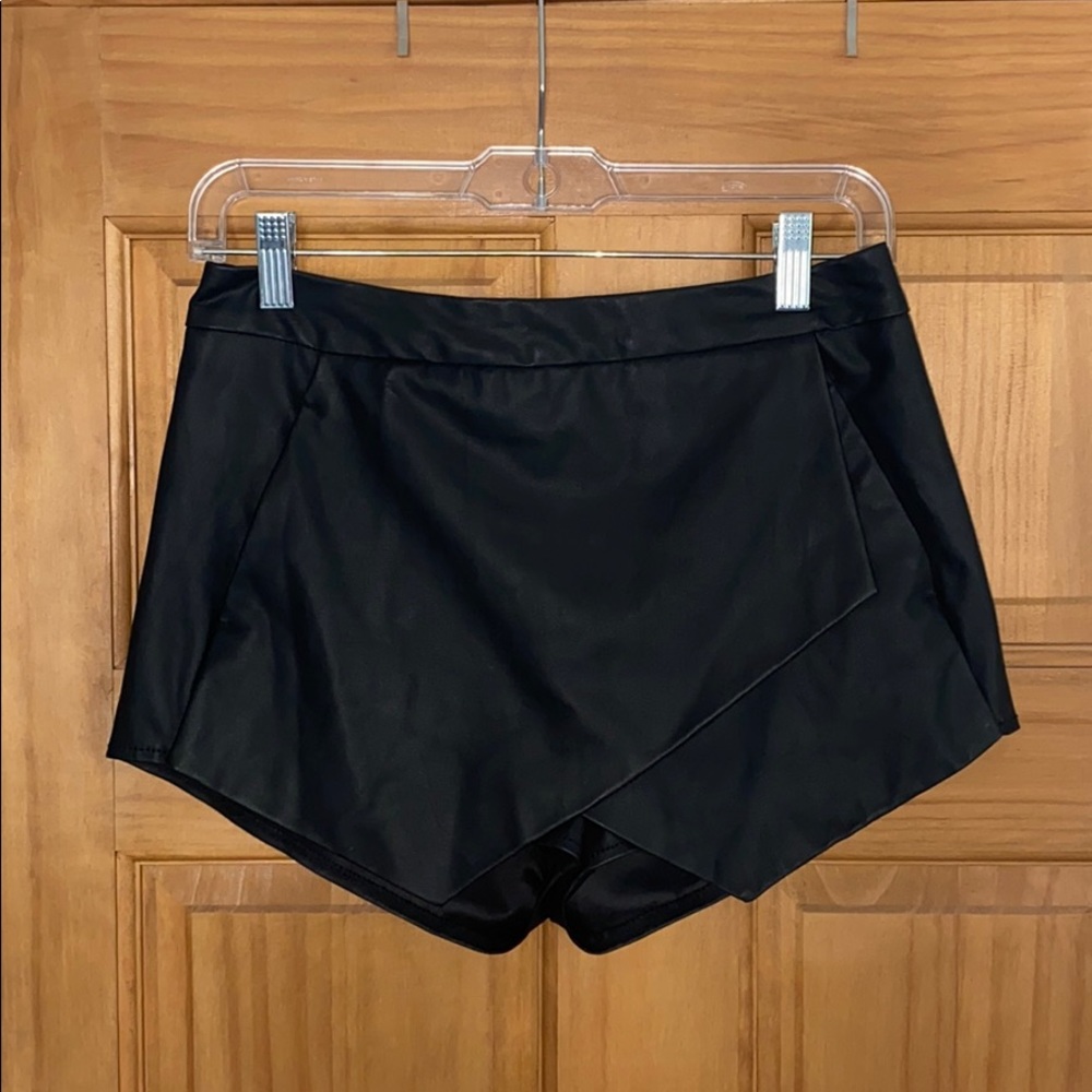 Leather Skort